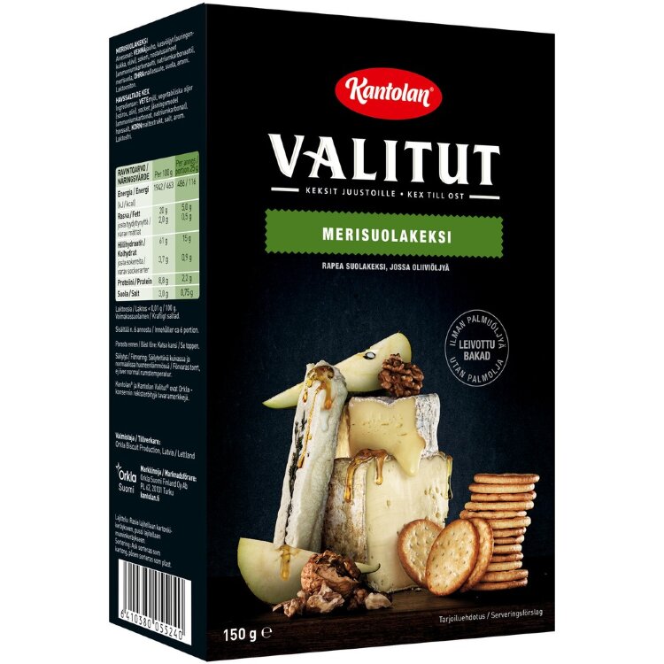Kantola's Selected Sea Salt Cracker 150g