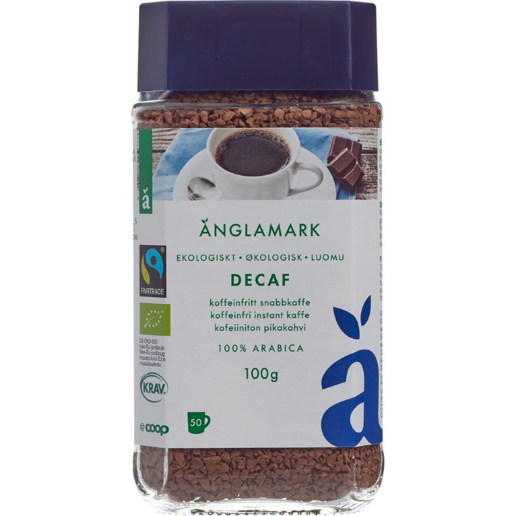 Anglamark Instant Coffee Decaffeinated Organic 100 g