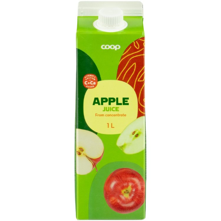 Coop Apple Juice + Calcium 1l