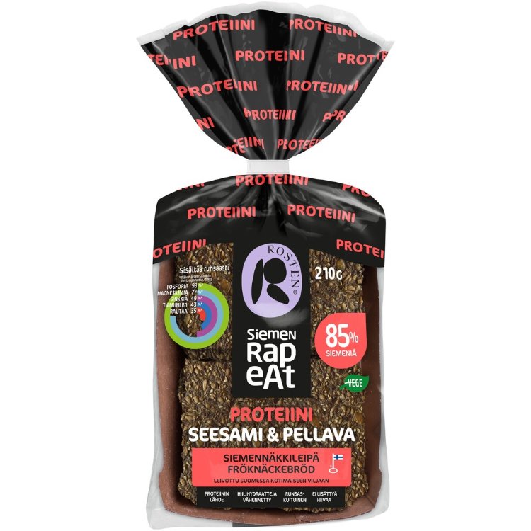 Rosten Seed Crisps Protein Sesame & Flaxseed Crispbread 10 pcs 210 g