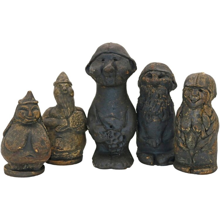 Saunia Sauna Elf. Cast From Gypsum And Treated With Tar