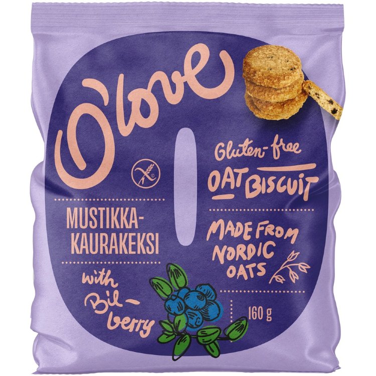 Porokylän O'Love Oat Blueberry Cookie 160 g Gluten-Free