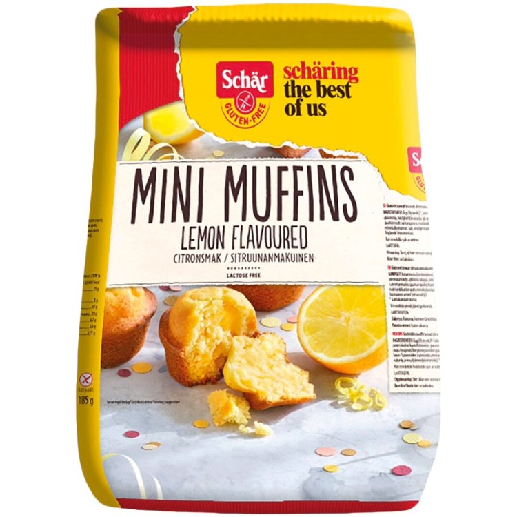 Schär Lemon Flavored Mini Muffins Gluten-Free 185g/8pcs