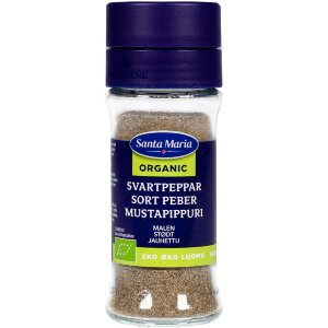 Santa Maria Black Pepper Ground Organic, jar 33g