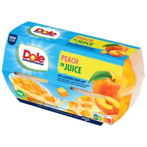 Dole Peach Fruit Cups 4x113g/65g