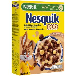 Nestlé Nesquik Duo 325g Cocoa Cereals and White Chocolate Coated Cereals