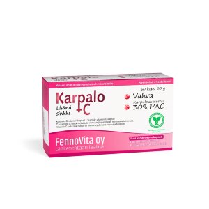 Fennovita 30g Dietary Supplement Cranberry + C 60 Capsules