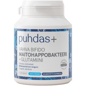 Puhdas+ Strong Bifido Lactic Acid Bacteria + Glutamine 60 Vegecaps