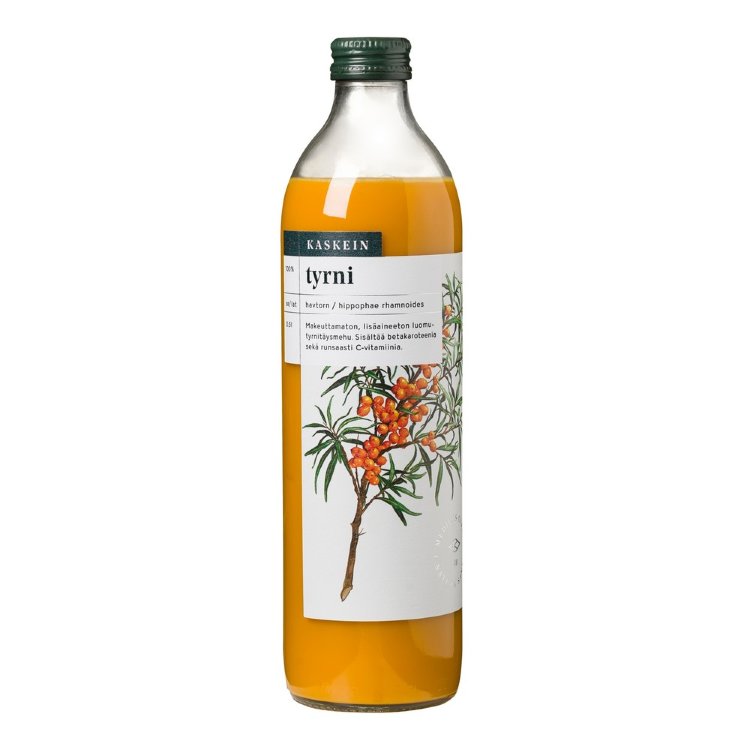 Kaskein Organic Sea Buckthorn Berry Juice 0.5l Additive-Free