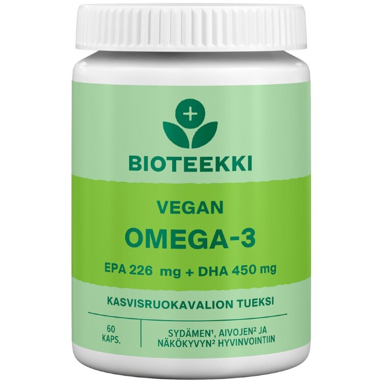 Bioteekki Vegan Omega-3 60 Caps.