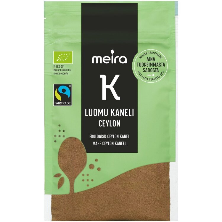 Meira Organic Ground Cinnamon Ceylon Fair Trade 22g