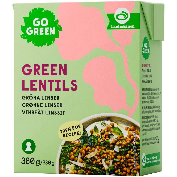 GoGreen Green Lentils 380g