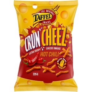 Taffel CrunCheez Hot Chili Flavored Cheese Snacks 225g