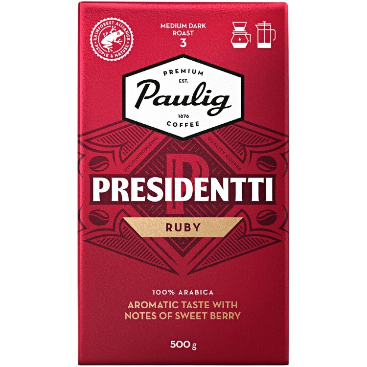 Paulig Presidentti Ruby Coffee Filter Grind 500g