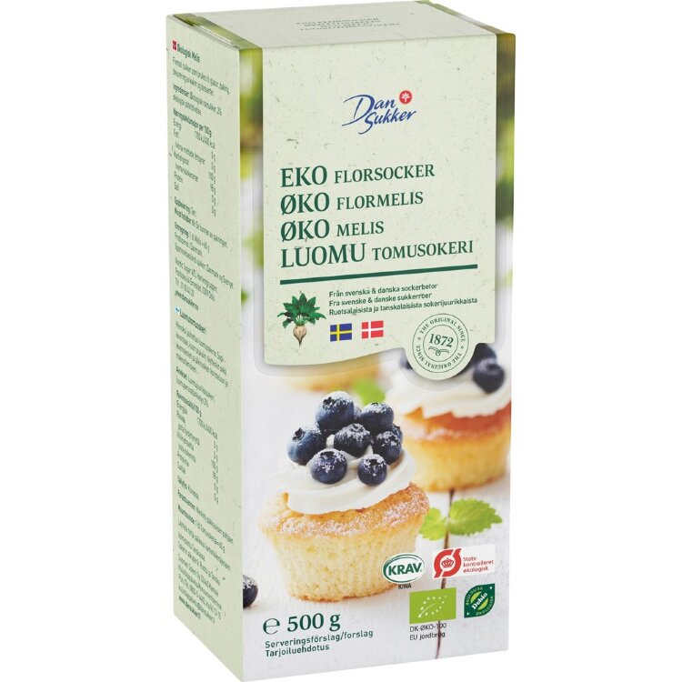 Dansukker Organic Powdered Sugar 500g