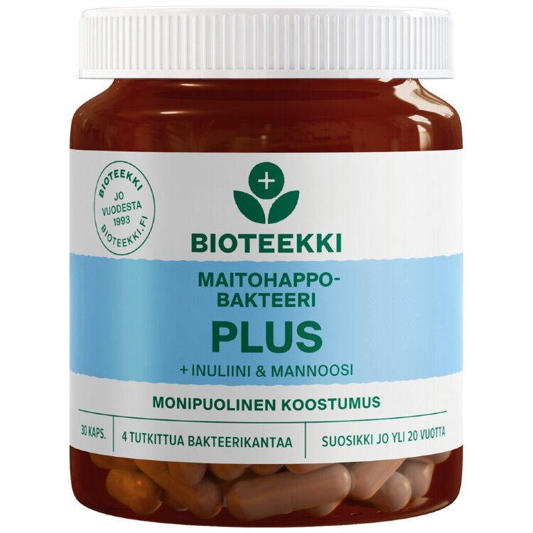 Bioteekki Lactic Acid Bacteria Plus 30 Caps.