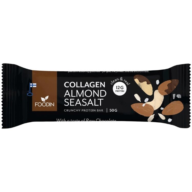 Foodin Collagen Protein Bar Almond Seasalt 50g