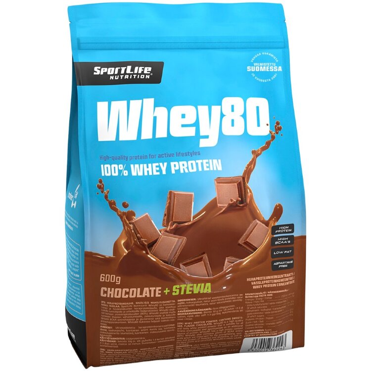 SportLife Nutrition Whey80 600g Chocolate Whey Protein Powder