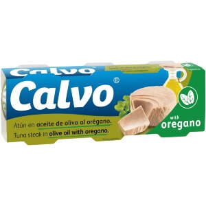 Calvo Olive Oil & Oregano Tuna 3x80/52g